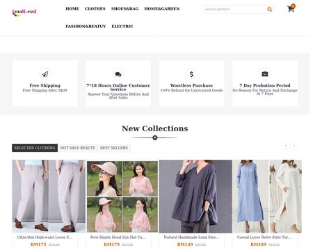website thubmnail of Mall-red