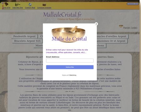 website thubmnail of Malle De Cristal