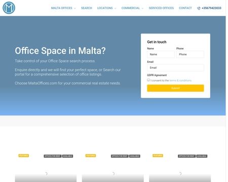 website thubmnail of Maltaoffices