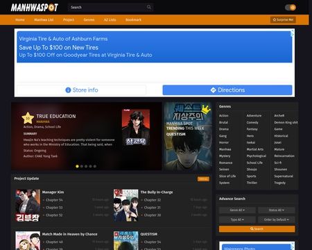 website thubmnail of Manhwaspot