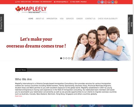 website thubmnail of Maplefly.ca