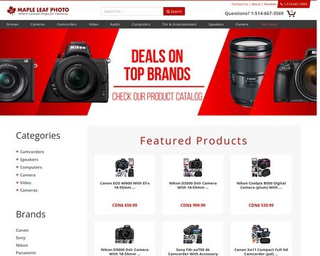 website thubmnail of Maple Leaf Photo