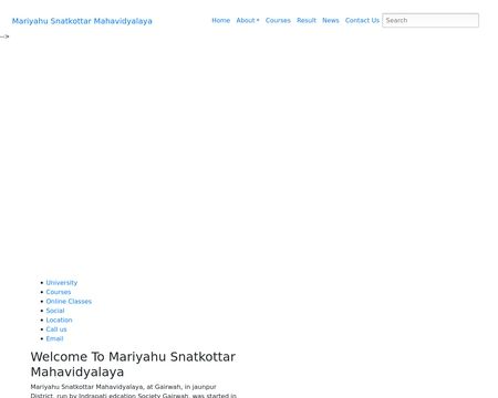 website thubmnail of Mariahupgcollege.org