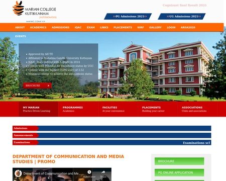 website thubmnail of Mariancollege.org