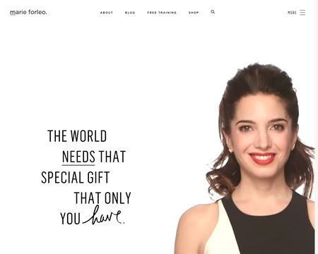 website thubmnail of Marie Forleo