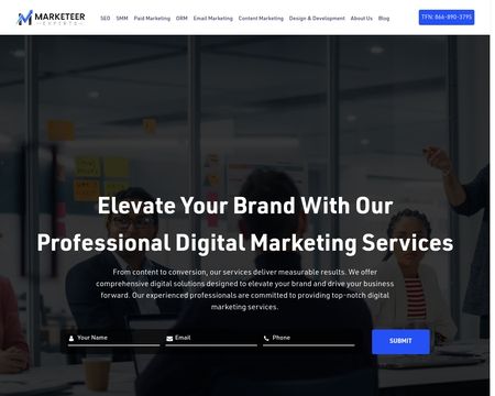 website thubmnail of Marketeerexperts