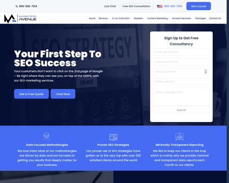 website thubmnail of Marketers Avenue