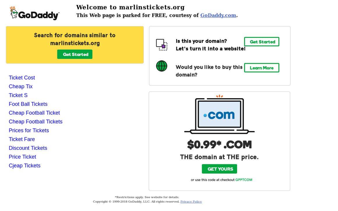 website thubmnail of Marlinstickets.org