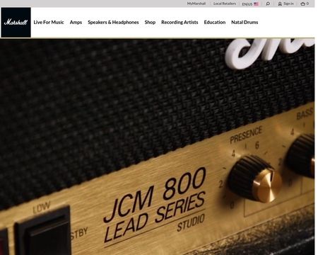 website thubmnail of Marshall Amps