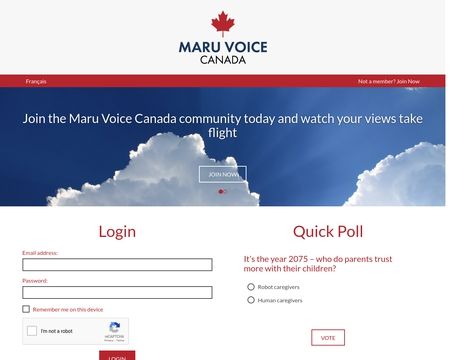 website thubmnail of Maru Voice Canada