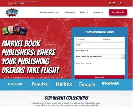 website thubmnail of Marvel Book Publisher