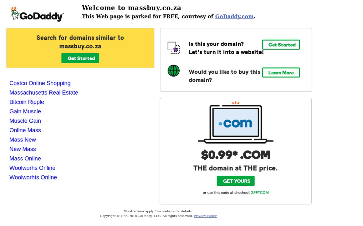 website thubmnail of Massbuy.co.za
