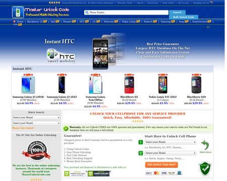 website thubmnail of MasterUnlockCode