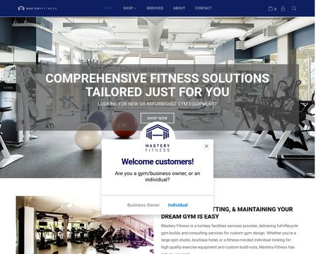 website thubmnail of Mastery Fitness
