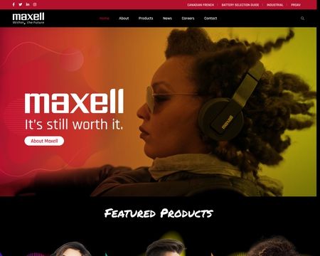 website thubmnail of Maxell USA