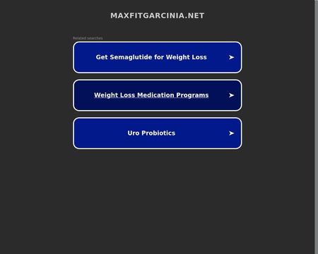 website thubmnail of Maxfitgarcinia.net