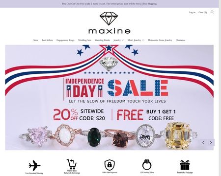 website thubmnail of Maxine Jewelry