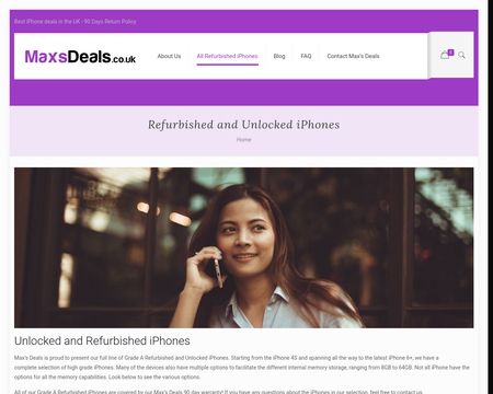 website thubmnail of MaxsDeals.co.uk