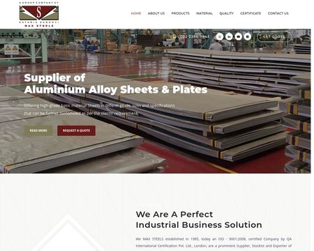website thubmnail of Maxsteels