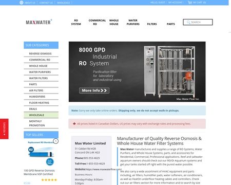 website thubmnail of MaxWaterFlow
