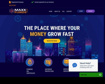 website thubmnail of Maxxfunds.co.uk
