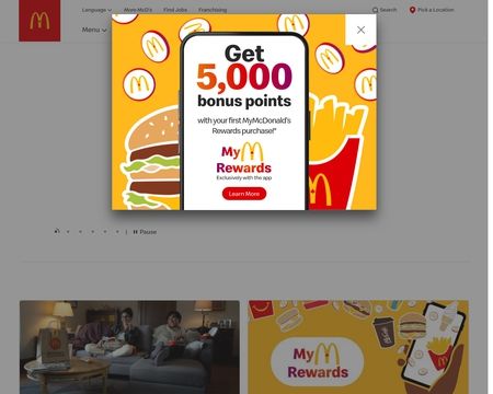 website thubmnail of McDonalds.ca