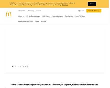 website thubmnail of McDonald's UK