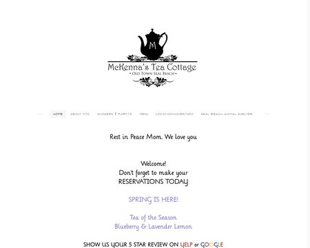 website thubmnail of MckennasTeaCottage