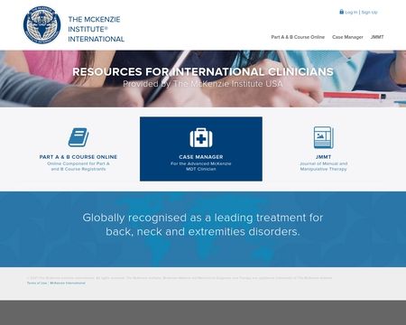 website thubmnail of The McKenzie Institute International