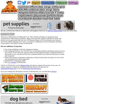 website thubmnail of Mcstacker.net