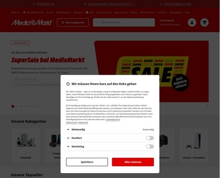website thubmnail of Mediamarkt.at