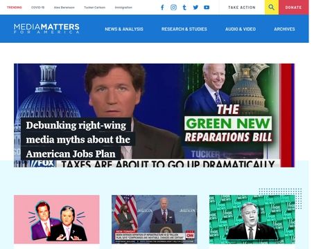 website thubmnail of Media Matters