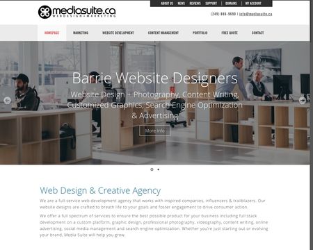 website thubmnail of Mediasuite.ca