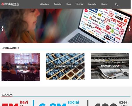 website thubmnail of Mediaworks.hu