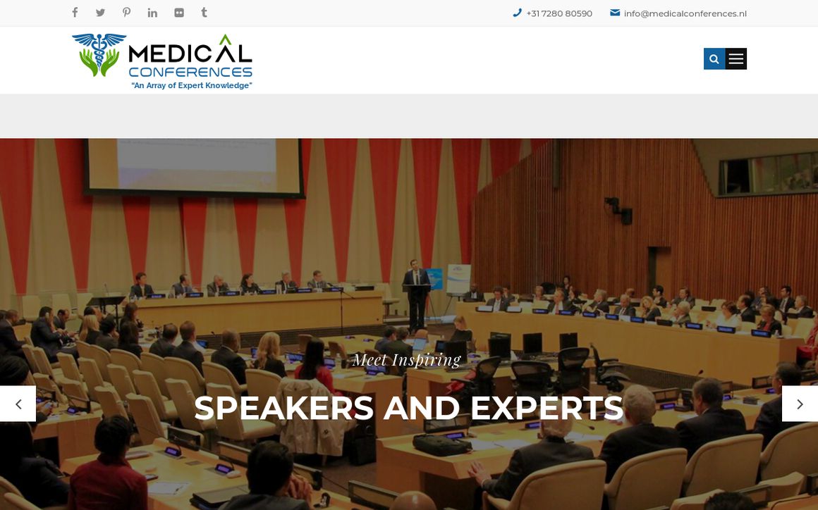 website thubmnail of Medicalconferences.nl