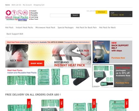 website thubmnail of Mediheatpacks.com.au