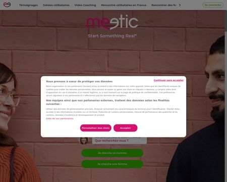website thubmnail of Meetic.fr