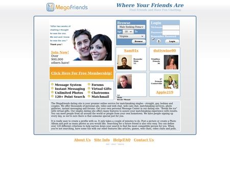 website thubmnail of MegaFriends