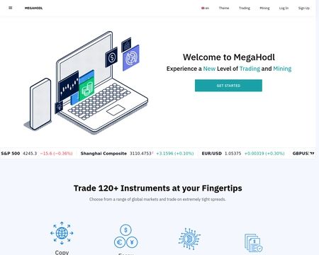 website thubmnail of Megahodl.net