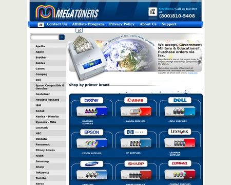 website thubmnail of Mega Toners