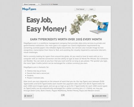 website thubmnail of MegaTypers