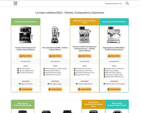 website thubmnail of Mejorcafetera.top