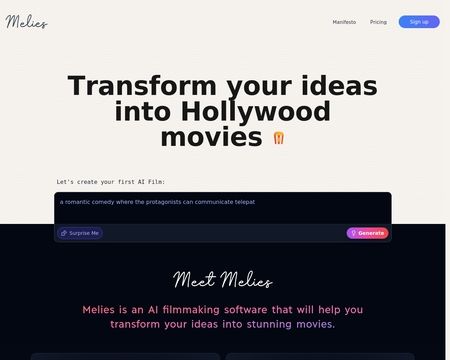 website thubmnail of Melies