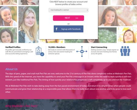 website thubmnail of MelindasPenPals