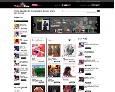 website thubmnail of Melodi Shop