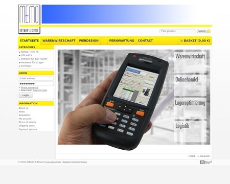 website thubmnail of Memo-software.de