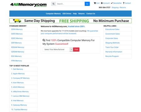 website thubmnail of Memory Giant