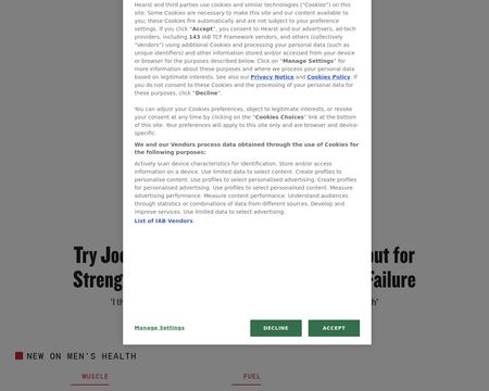 website thubmnail of Men'sHealth uk