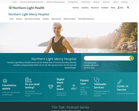 website thubmnail of Northern Light Mercy Hospital
