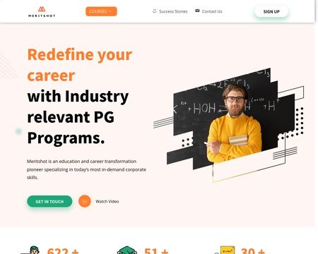 website thubmnail of Meritshot